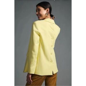 Maeve Anthropologie Button-Back Blazer